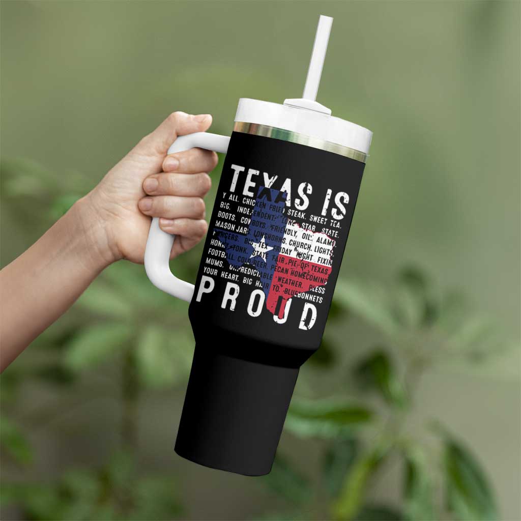 Texas Tumbler With Handle Proud Taxan List Of Words That Describe Texas