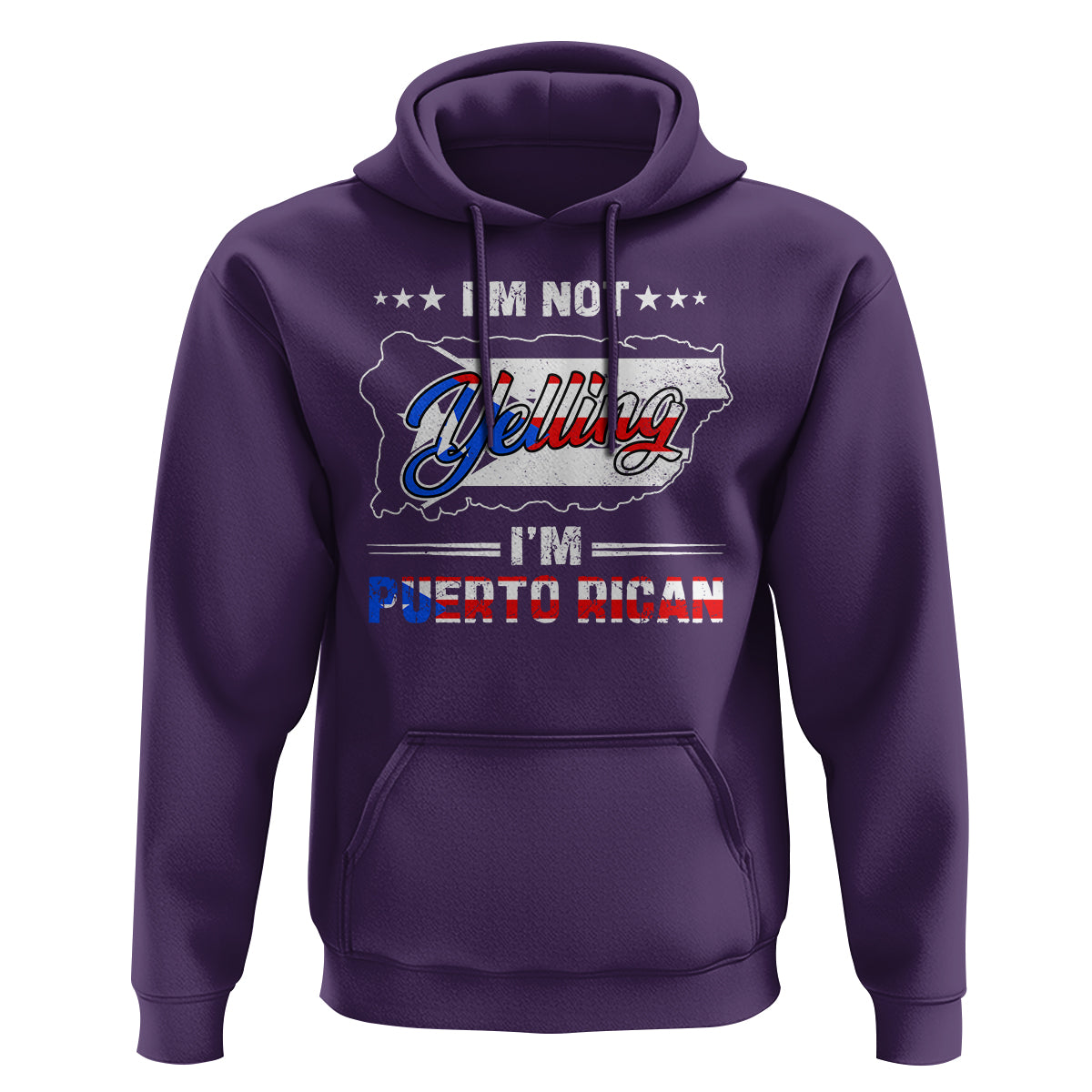 I'm Not Yelling I'm Puerto Rican Hoodie - Wonder Print Shop