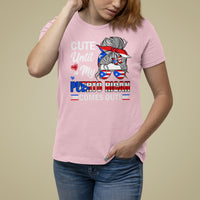Cute Until My Puerto Rican Comes Out Messy Bun Women Girl T Shirt For Women - Wonder Print Shop