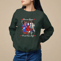 Puerto Rico Sweatshirt Puerto Rican Style Fashion Boricua Queen Women - Wonder Print Shop