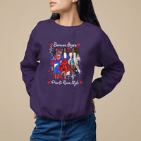 Puerto Rico Sweatshirt Puerto Rican Style Fashion Boricua Queen Women - Wonder Print Shop