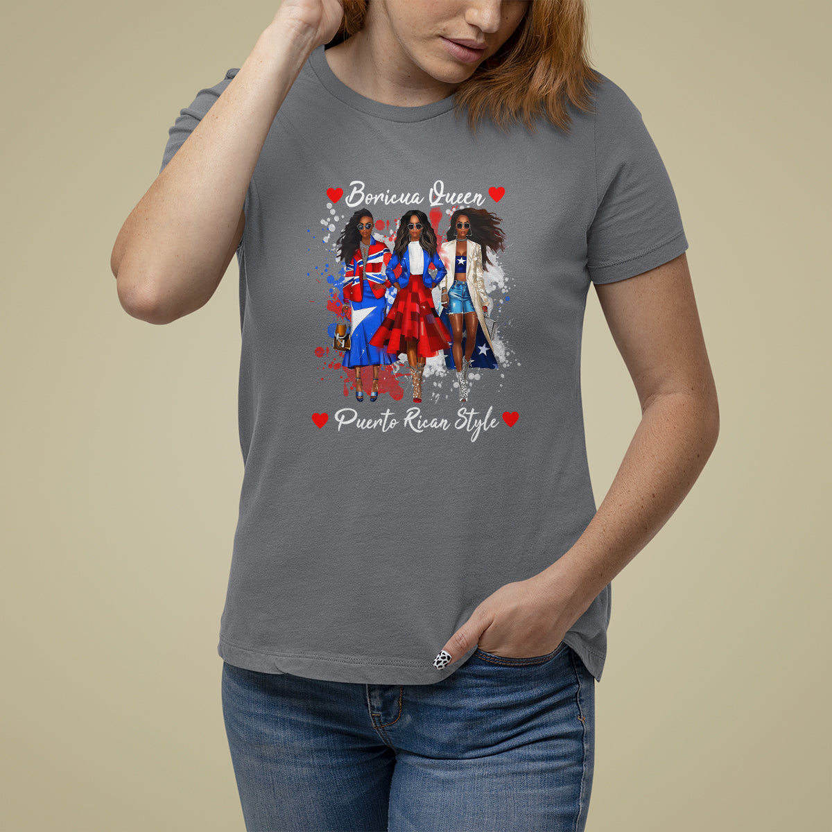 Puerto Rico T Shirt For Women Puerto Rican Style Fashion Boricua Queen Women - Wonder Print Shop