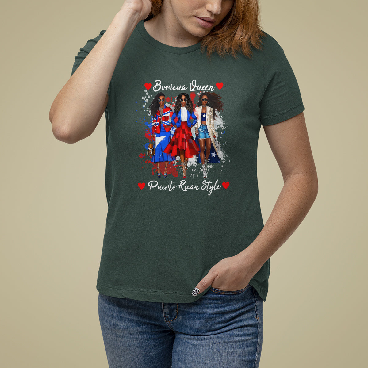 Puerto Rico T Shirt For Women Puerto Rican Style Fashion Boricua Queen Women - Wonder Print Shop