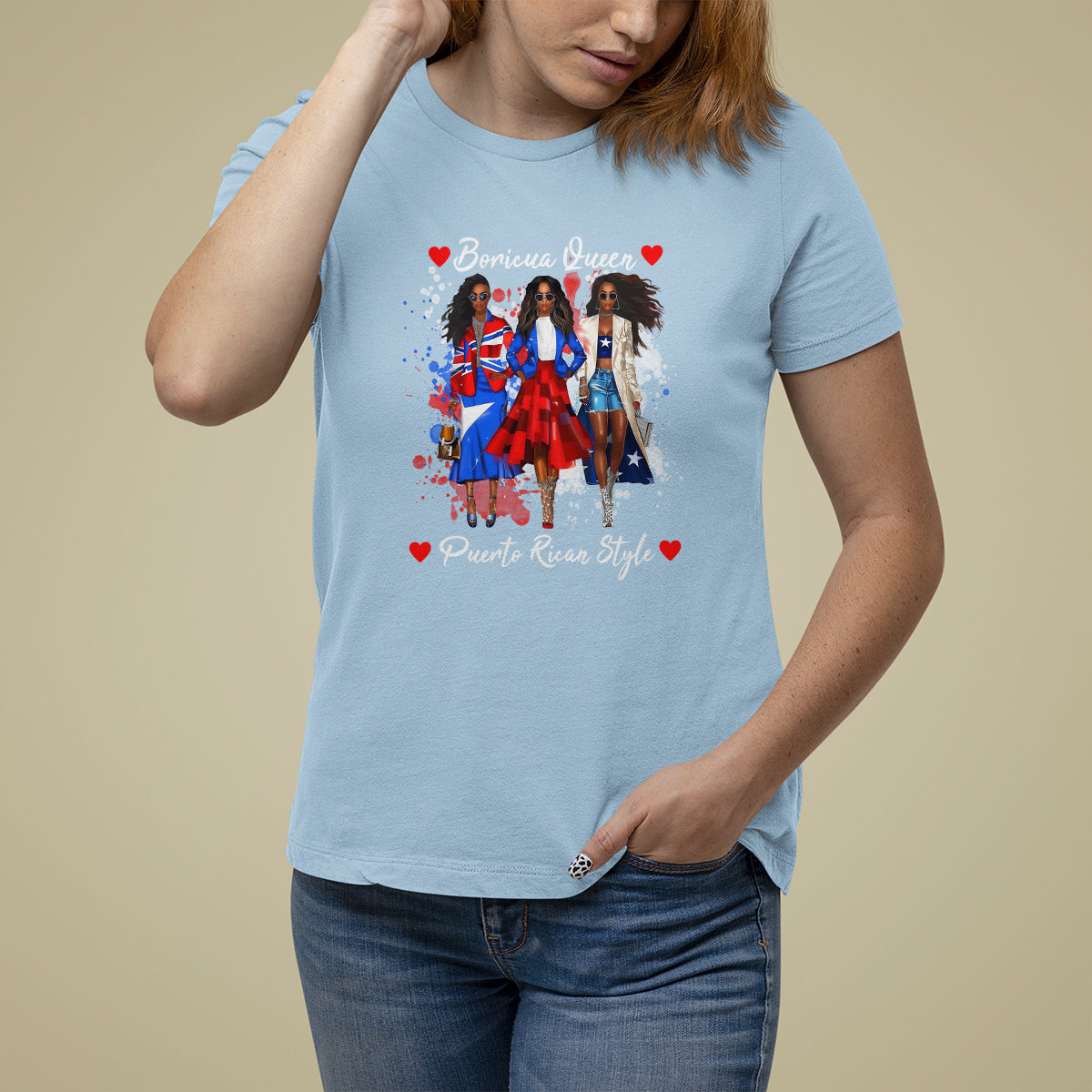 Puerto Rico T Shirt For Women Puerto Rican Style Fashion Boricua Queen Women - Wonder Print Shop