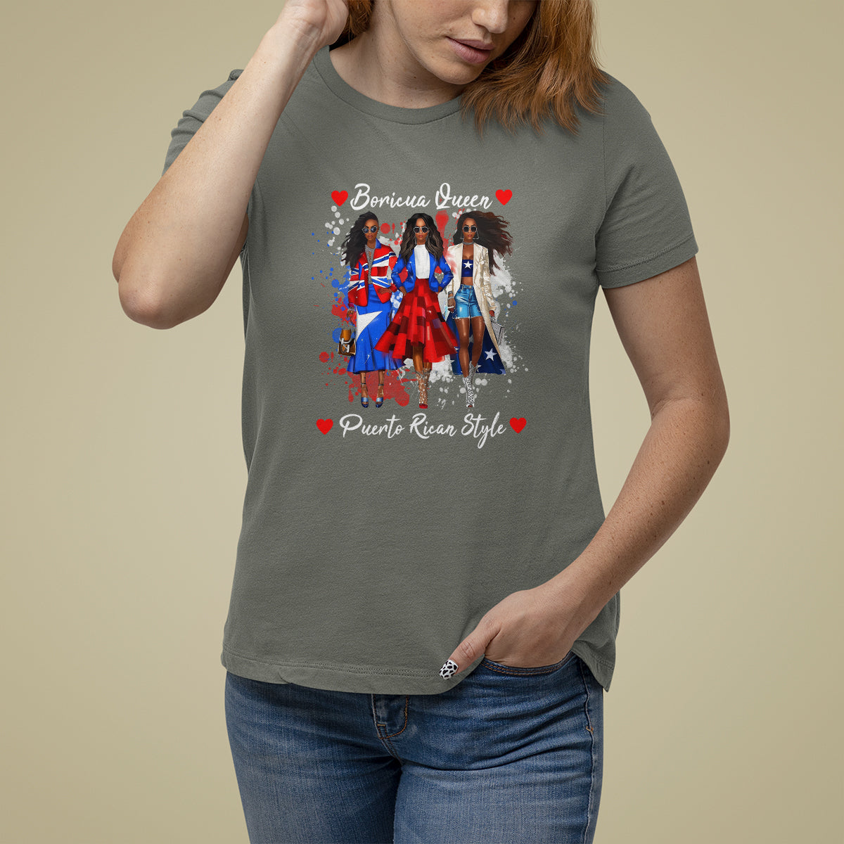 Puerto Rico T Shirt For Women Puerto Rican Style Fashion Boricua Queen Women - Wonder Print Shop
