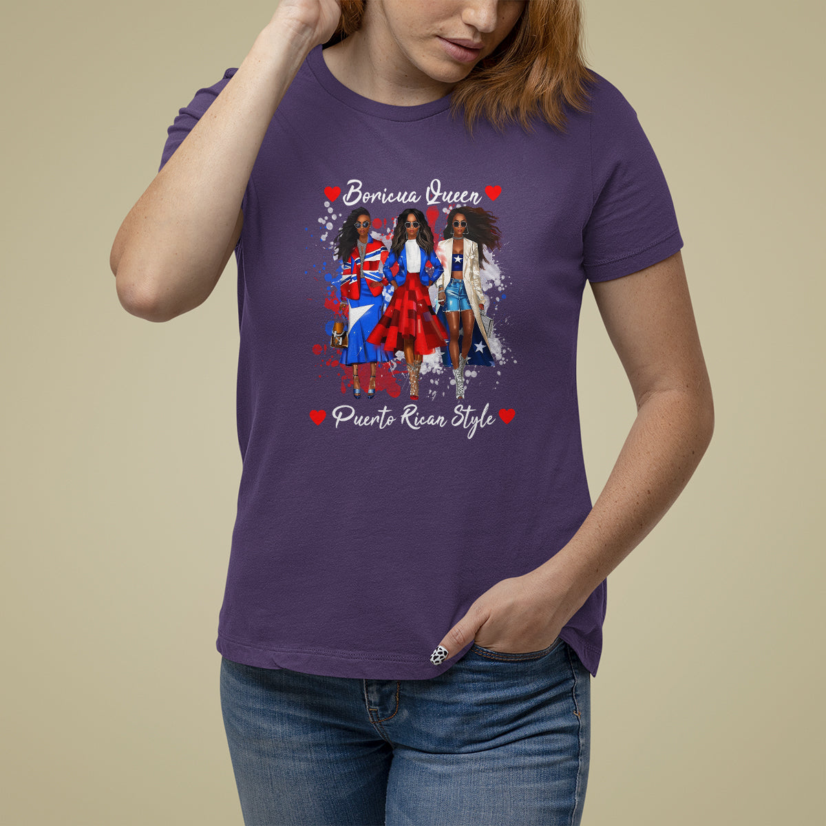 Puerto Rico T Shirt For Women Puerto Rican Style Fashion Boricua Queen Women - Wonder Print Shop