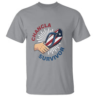 Chancla Survivor Funny Spanish Joke Puerto Rico T Shirt - Wonder Print Shop