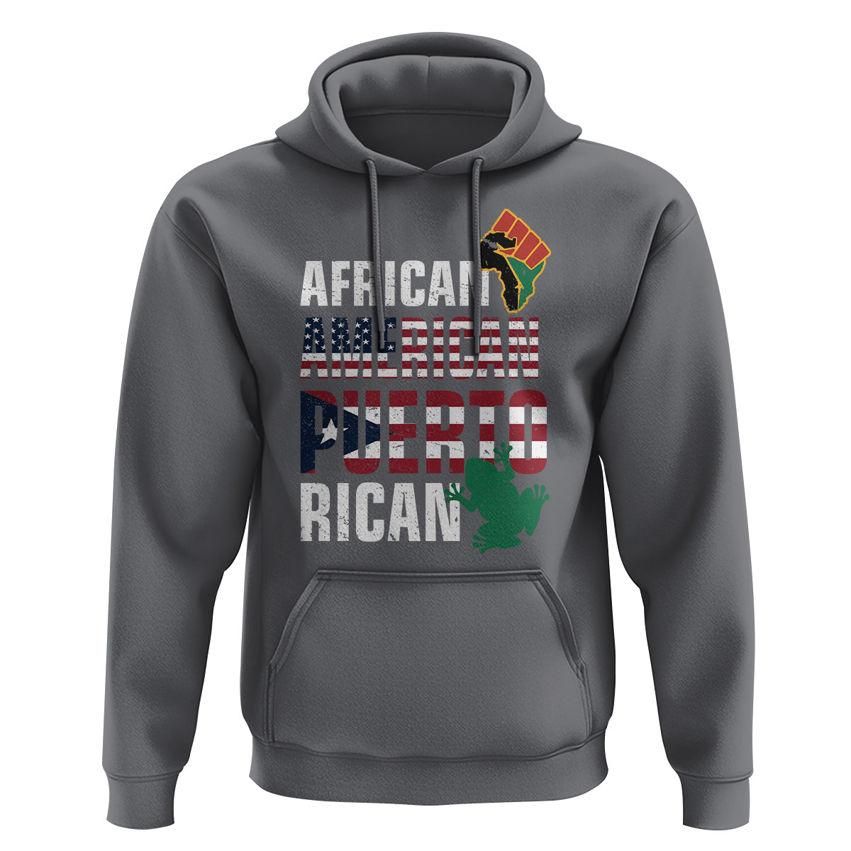 African American Puerto Rican Coqui Hoodie - Wonder Print Shop