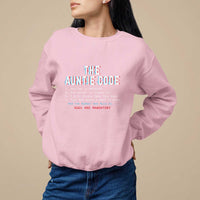 Funny Aunt Sweatshirt The Auntie Code Hugs Are Mandatory - Wonder Print Shop