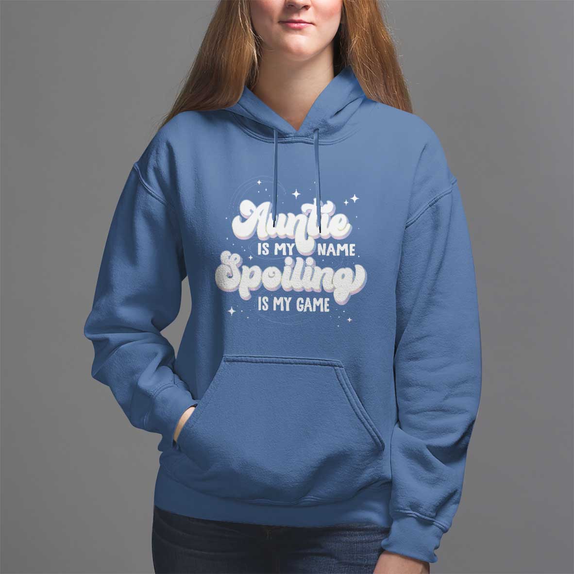Auntie is My Name Spoiling is My Game Hoodie - Wonder Print Shop