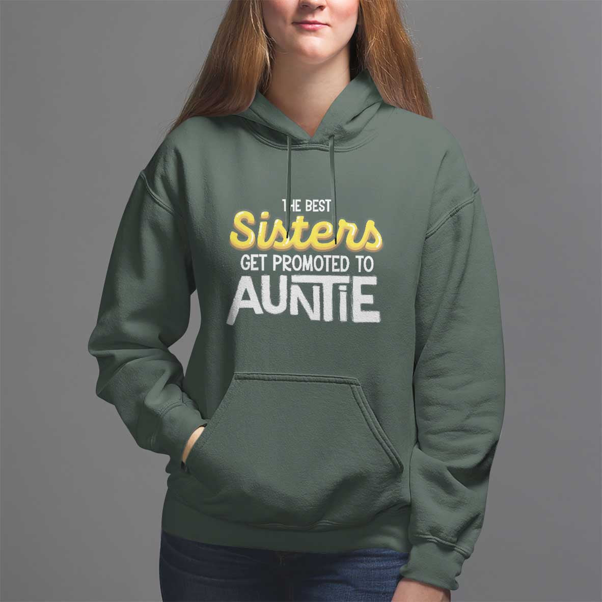 Funny Aunt Hoodie Best Sisters Get Promoted To Auntie - Wonder Print Shop