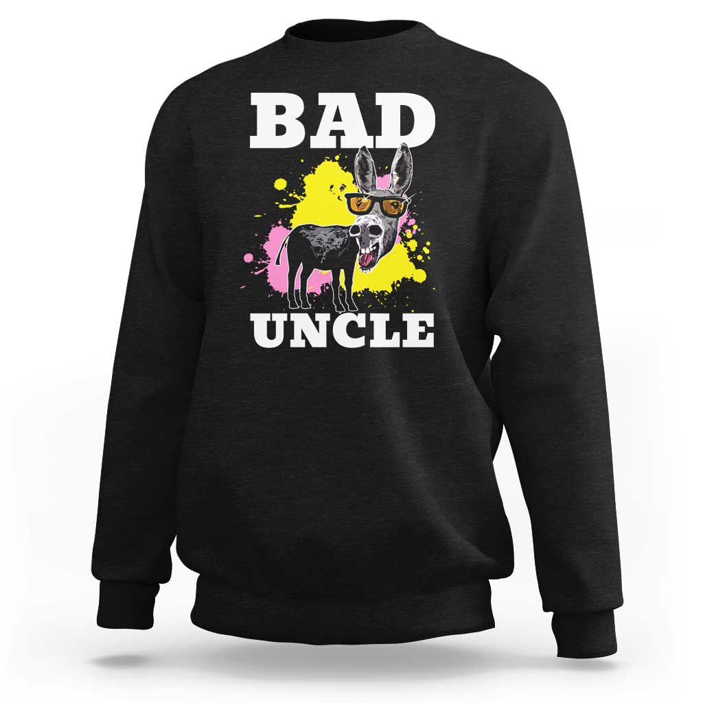 Funny BADASS Uncle Pun Sweatshirt - Wonder Print Shop