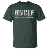 Uncle T Shirt The Man The Myth The Bad Influence - Wonder Print Shop
