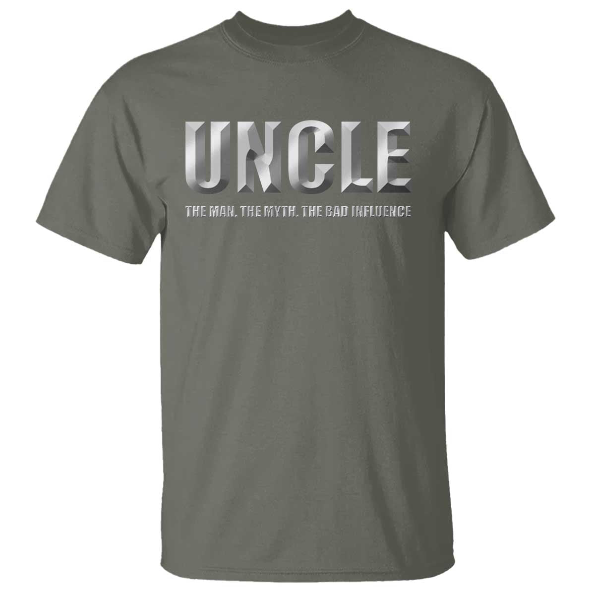 Uncle T Shirt The Man The Myth The Bad Influence - Wonder Print Shop