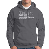Funny Uncle Hoodie Funcle Funner Handsome Awesome - Wonder Print Shop