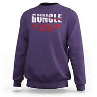 Funny Uncle Sweatshirt Guncle Like Normal Uncle More Fun Owns Guns - Wonder Print Shop