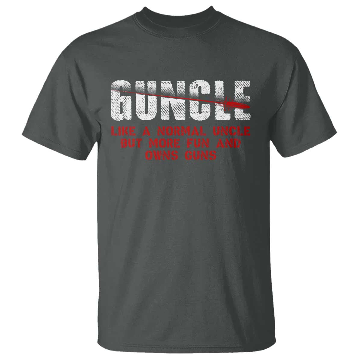 Funny Uncle T Shirt Guncle Like Normal Uncle More Fun Owns Guns - Wonder Print Shop