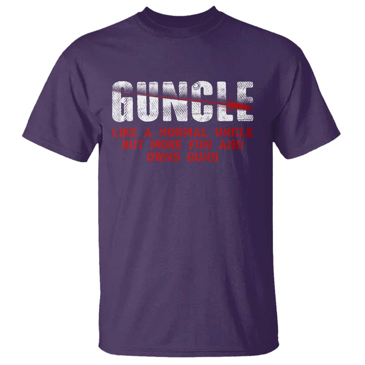Funny Uncle T Shirt Guncle Like Normal Uncle More Fun Owns Guns - Wonder Print Shop