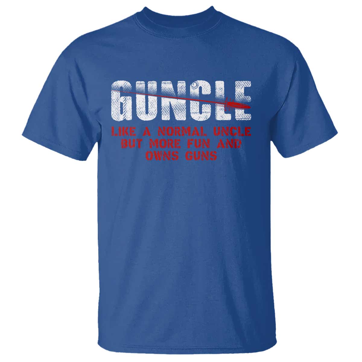 Funny Uncle T Shirt Guncle Like Normal Uncle More Fun Owns Guns - Wonder Print Shop