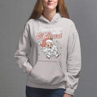 Christmas Hoodie I Love A Man With A Beard Santa Xmas - Wonder Print Shop
