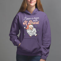 Christmas Hoodie I Love A Man With A Beard Santa Xmas - Wonder Print Shop