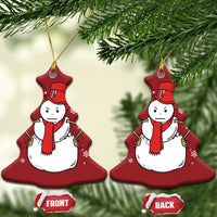 Angry Snowman Funny Xmas Christmas Ornament - Wonder Print Shop