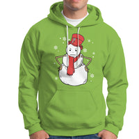 Christmas Hoodie Angry Snowman Funny Xmas - Wonder Print Shop