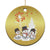 Jesus Christian Christmas Ornament Faith Hope Love Snowman Dandelion Xmas - Wonder Print Shop