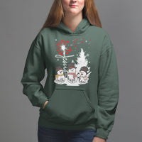Christmas Hoodie Faith Hope Love Snowman Dandelion Jesus - Wonder Print Shop