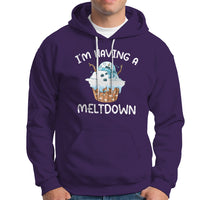 Christmas Hoodie I'm Having a Meltdown Snowman Xmas Melting Snow Icecream - Wonder Print Shop