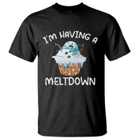 Christmas T Shirt I'm Having a Meltdown Snowman Xmas Melting Snow Icecream - Wonder Print Shop