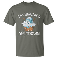 Christmas T Shirt I'm Having a Meltdown Snowman Xmas Melting Snow Icecream - Wonder Print Shop