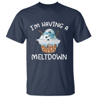 Christmas T Shirt I'm Having a Meltdown Snowman Xmas Melting Snow Icecream - Wonder Print Shop