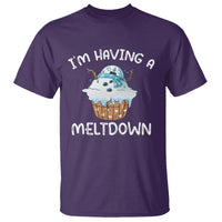 Christmas T Shirt I'm Having a Meltdown Snowman Xmas Melting Snow Icecream - Wonder Print Shop