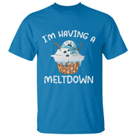 Christmas T Shirt I'm Having a Meltdown Snowman Xmas Melting Snow Icecream - Wonder Print Shop