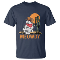 Meowdy Cat Cow Funny Howdy Meme Western Cowboy T Shirt - Wonder Print Shop