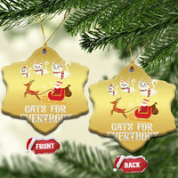 Xmas Cat Christmas Ornament Cats For Everybody Santa Reindeer - Wonder Print Shop