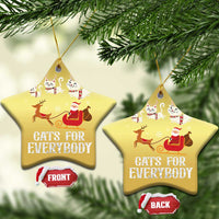 Xmas Cat Christmas Ornament Cats For Everybody Santa Reindeer - Wonder Print Shop