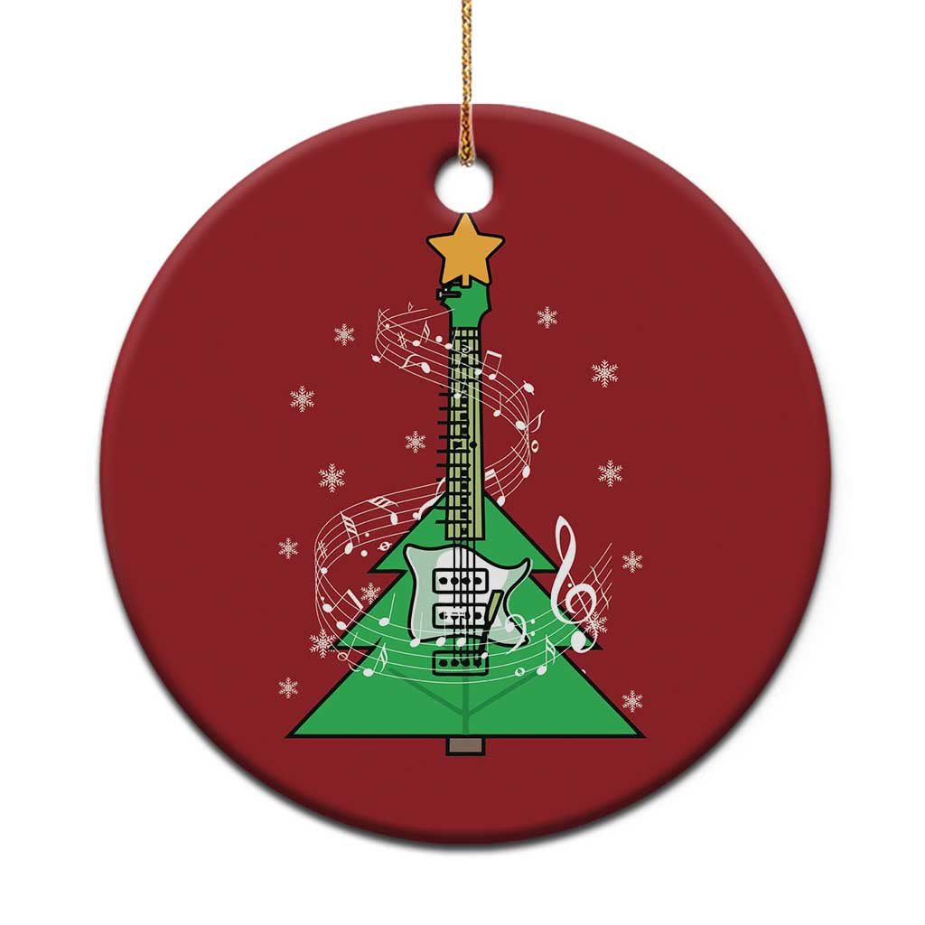 Rockin' Christmas Tree For Guitarist Music Lover Christmas Ornament - Wonder Print Shop
