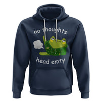 No Thoughts Head Empty Cute Frog Meme Blasting Fart Hoodie - Wonder Print Shop