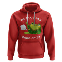 No Thoughts Head Empty Cute Frog Meme Blasting Fart Hoodie - Wonder Print Shop