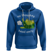 No Thoughts Head Empty Cute Frog Meme Blasting Fart Hoodie - Wonder Print Shop