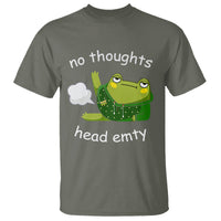No Thoughts Head Empty Cute Frog Meme Blasting Fart T Shirt - Wonder Print Shop