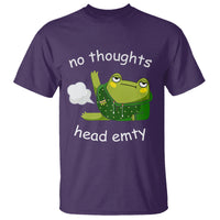 No Thoughts Head Empty Cute Frog Meme Blasting Fart T Shirt - Wonder Print Shop