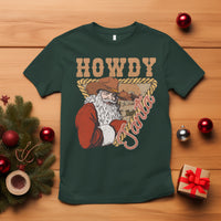 Howdy Santa Cowboy Vintage Western Christmas T Shirt - Wonder Print Shop