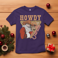 Howdy Santa Cowboy Vintage Western Christmas T Shirt - Wonder Print Shop