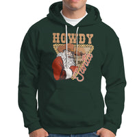 Howdy Santa Cowboy Vintage Western Christmas Hoodie - Wonder Print Shop