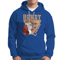 Howdy Santa Cowboy Vintage Western Christmas Hoodie - Wonder Print Shop