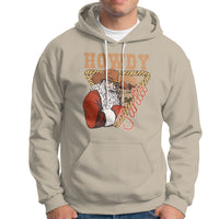 Howdy Santa Cowboy Vintage Western Christmas Hoodie - Wonder Print Shop