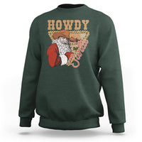 Howdy Santa Cowboy Vintage Western Christmas Sweatshirt - Wonder Print Shop